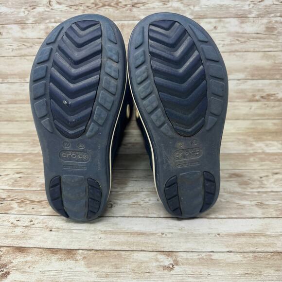 Crocs 10970 Crocband Jaunt Navy Blue Waterproof Rain Boots Women's Size 8 - Picture 7 of 8